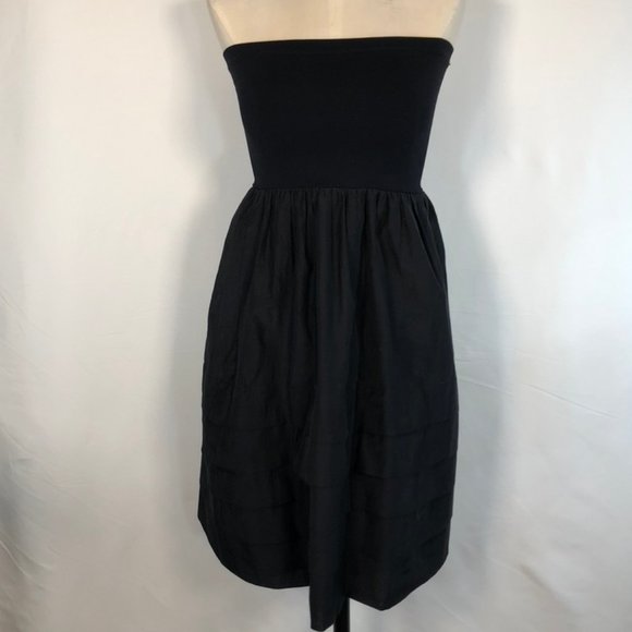 Theory Cotton Organza Convertible Strapless Dress - Picture 2 of 8